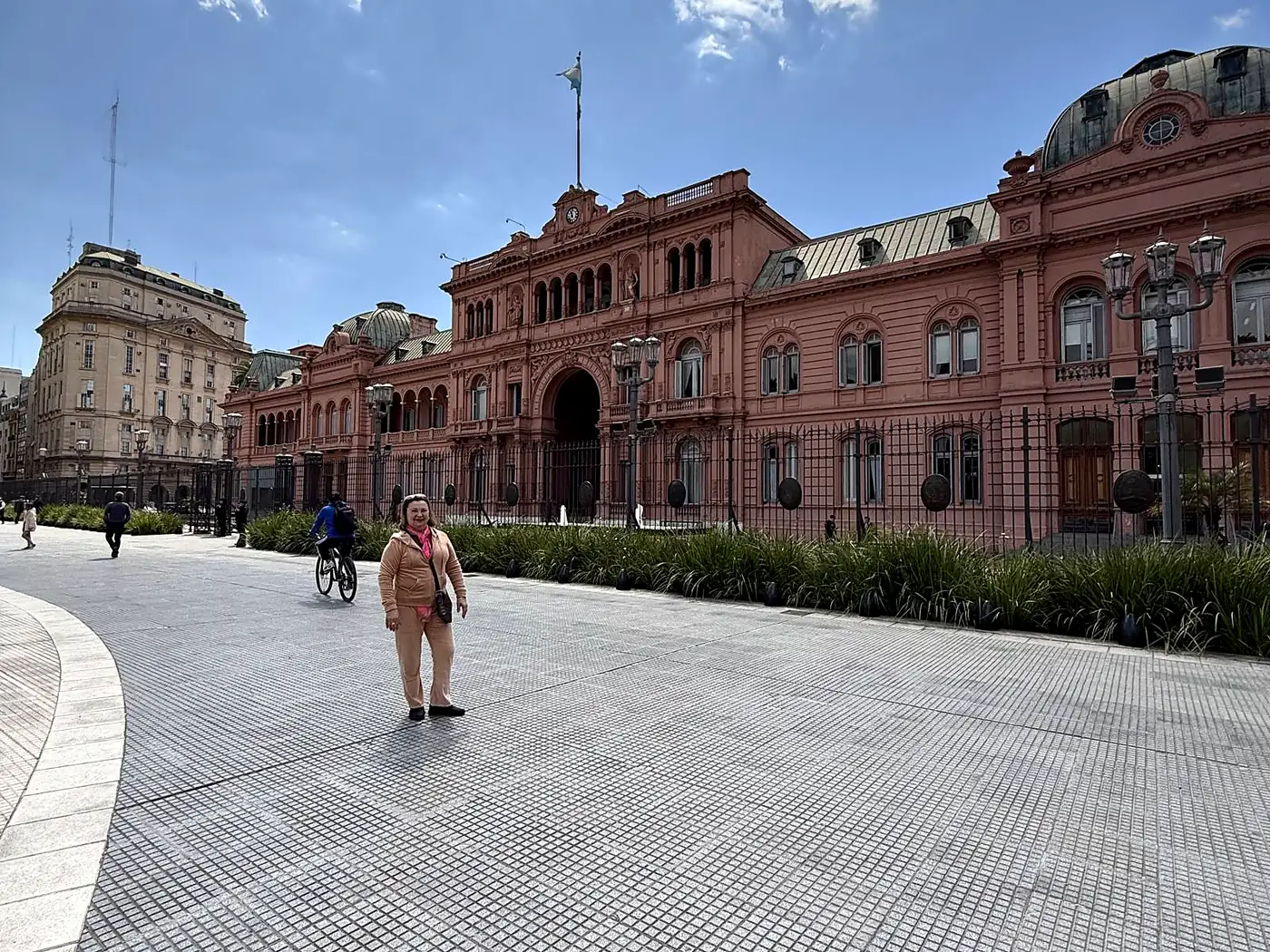 Casa Rosada, em Buenos Aires, num dia de sol